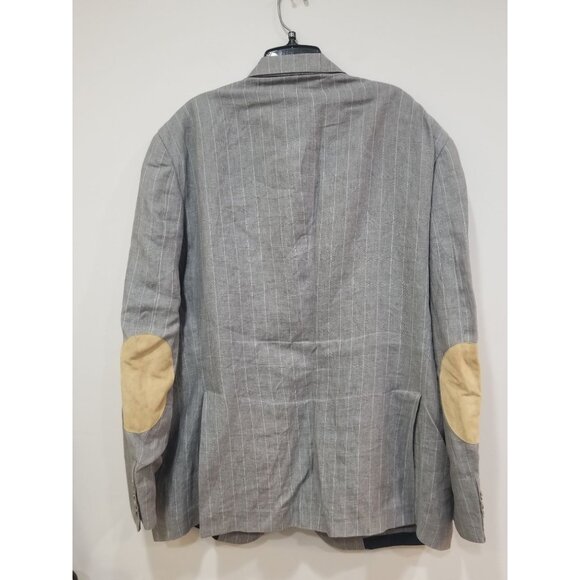 Brunello Cucinelli Gray Blazer. Size 56 100% Linen. Display Model. - Picture 5 of 7